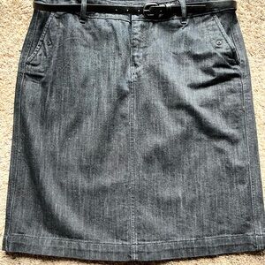 Sonoma Classic Black Denim Skirt size 12